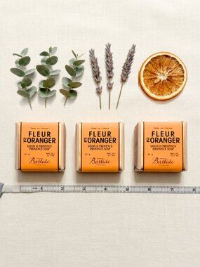Bastide Fleur d'Oranger Provence Travel Soap 50g 1.7oz Orange Blossom (3 Pack)